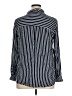 Zara TRF Stripes Blue Long Sleeve Blouse Size XL - photo 2