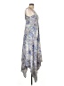 Alya 100% Polyester Paisley Blue Cocktail Dress Size L - photo 4