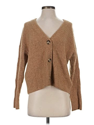 Madewell Cameron Ribbed Cardigan Sweater in Coziest Yarn (view 1)