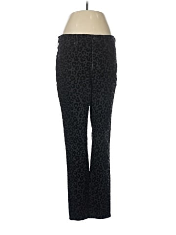 Madewell 9" Mid-Rise Skinny Jeans: Flocked Leopard Edition (view 1)