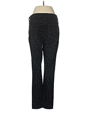 Madewell 9" Mid-Rise Skinny Jeans: Flocked Leopard Edition (view 2)