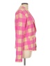 Central Park West Checkered-gingham Pink Blazer Size L - photo 4