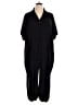 Shein Curve 100% Polyester Solid Black Jumpsuit Size 20 Plus (4) - photo 1