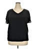 Lane Bryant 100% Polyester Black Short Sleeve T-Shirt Size 18 - 20 Plus - photo 1