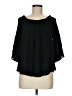 H By Halston 100% Polyester Black 3/4 Sleeve Blouse Size M - photo 1