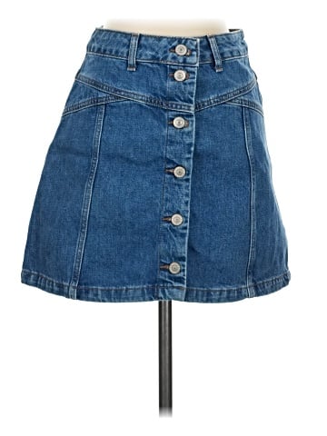 Topshop Denim Skirt (view 1)