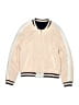 Chloé 100% Viscose Stripes Tan Reversible Bomber Jacket Size 14 - photo 1