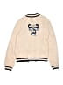 Chloé 100% Viscose Stripes Tan Reversible Bomber Jacket Size 14 - photo 2