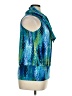 Jason Maxwell Blue Sleeveless Blouse Size XL - photo 4