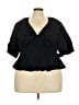 Old Navy Black Short Sleeve Blouse Size 2X - photo 1