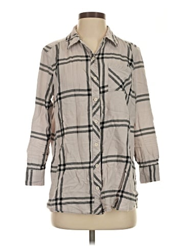 Faded Glory 3/4 Sleeve Button-Down Shirt (view 1)