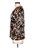 Nine West Animal Print Brown Short Sleeve Blouse Size L - photo 5
