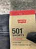 Levi's 100% Cotton Hearts Black Denim Shorts Size 32 waist - photo 3