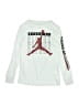 Air Jordan Silver Long Sleeve T-Shirt Size M (kids) - photo 1