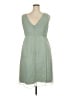 J.Crew 100% Silk Green Blue Cocktail Dress Size 20 - photo 2