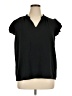 41Hawthorn 100% Polyester Black Short Sleeve Blouse Size XL - photo 1