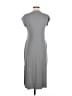Assorted Brands Solid Gray Casual Dress Size M (petite) - photo 2