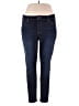 JCPenney Solid Blue Jeans Size 18 - photo 1