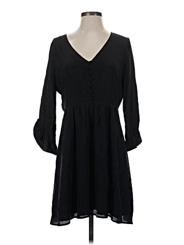 Madewell Silk Moonblossom Ruffle-Sleeve Dress (view 1)