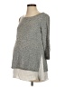 A Pea in the Pod Gray 3/4 Sleeve Top Size XS Maternity - photo 1