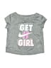 Nike 100% Polyester Gray Short Sleeve T-Shirt 9-12 MO / 12 MO - photo 1