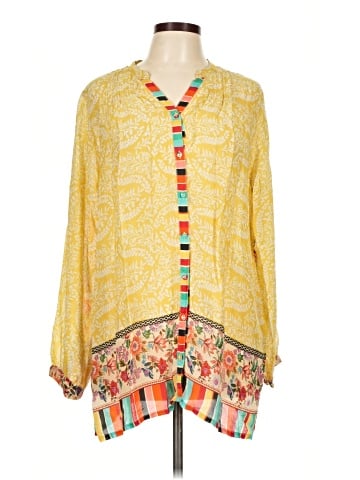 Johnny Was 3/4 Sleeve Blouse (view 1)