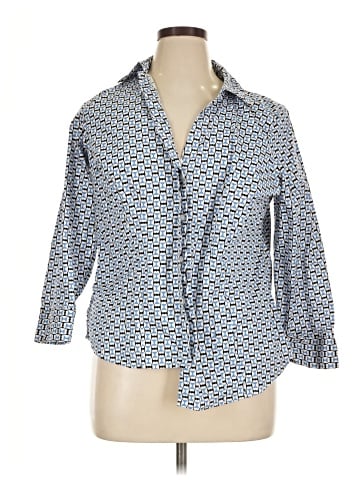Croft & Barrow 3/4 Sleeve Button-Down Shirt (view 1)