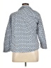 Croft & Barrow Print Blue 3/4 Sleeve Button-Down Shirt Size 0X - photo 2