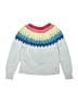 Gymboree Chevron-herringbone Silver Pullover Sweater Size 7 - 8 - photo 2