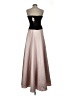 Xscape Color Block Pink Brown Cocktail Dress Size 4 - photo 2