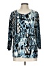 Southern Lady Blue 3/4 Sleeve Blouse Size L - photo 1