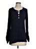 Croft & Barrow Blue Long Sleeve Blouse Size S - photo 1