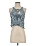 Fox 100% Rayon Blue Sleeveless Blouse Size S - photo 1
