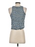 Fox 100% Rayon Blue Sleeveless Blouse Size S - photo 2