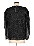 Express Outlet 100% Polyester Stars Black Long Sleeve Blouse Size L - photo 2