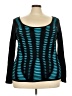 Ashley Stewart Teal Long Sleeve Top Size 26 - photo 1