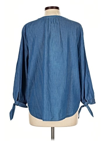 Ann Taylor LOFT Outlet 3/4 Sleeve Button-Down Shirt (view 2)