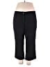 Sag Harbor Solid Black Casual Pants Size 16 - photo 1