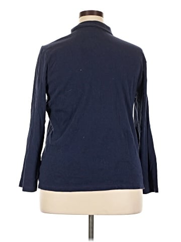 Lane Bryant Outlet Long Sleeve Polo (view 2)