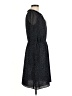 Ann Taylor LOFT 100% Polyester Polka Dots Black Casual Dress Size 6 - photo 4