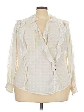 Maeve by Anthropologie 3/4 Sleeve Blouse (view 1)