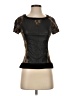 Karen Millen Black Short Sleeve Top Size 4 - photo 1