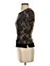 Karen Millen Black Short Sleeve Top Size 4 - photo 5