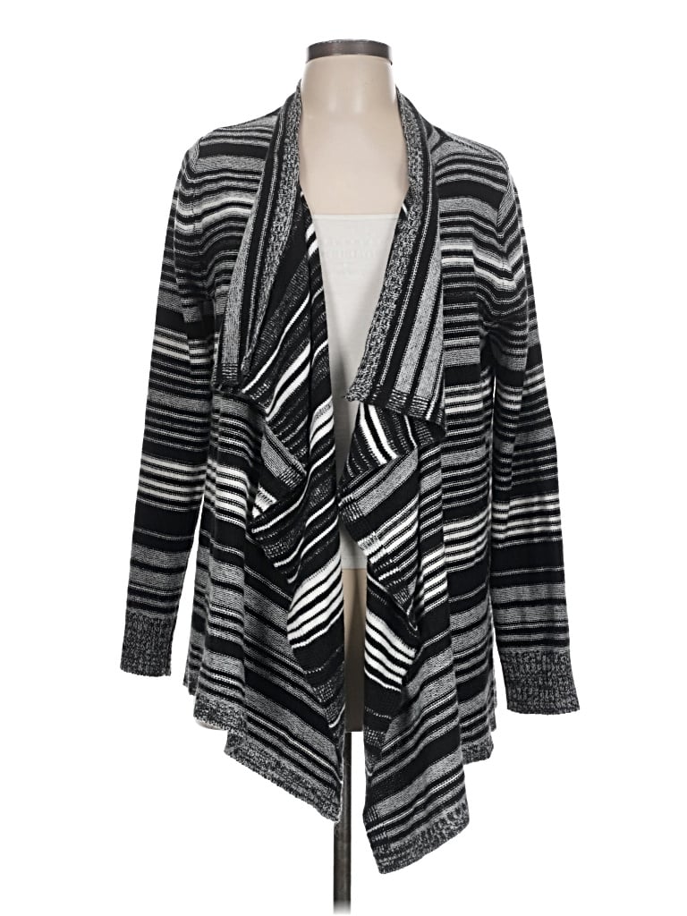 Pre-owned Faded Glory Cardigan Sweater In Black