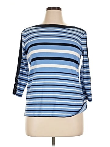 Chaps 3/4 Sleeve Top (view 1)