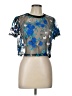 Shein Blue Short Sleeve Top Size 8-10 - photo 1