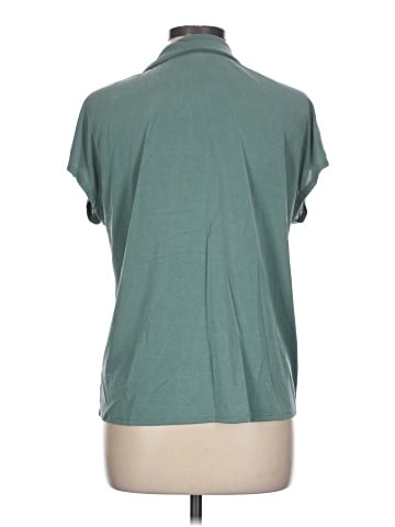 Green Envelope Short Sleeve Blouse (view 2)