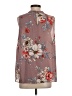 Unbranded 100% Polyester Floral Brown Sleeveless Blouse Size S (estimated) - photo 2