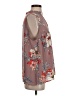 Unbranded 100% Polyester Floral Brown Sleeveless Blouse Size S (estimated) - photo 4