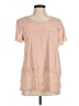 Deletta Pink Short Sleeve Top Size M - photo 1